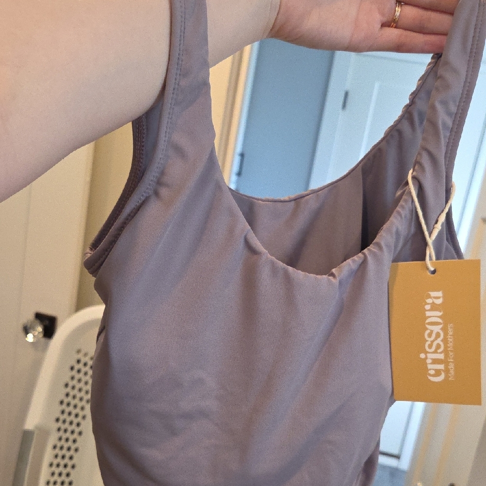 Crissova Purple Nursing Top
